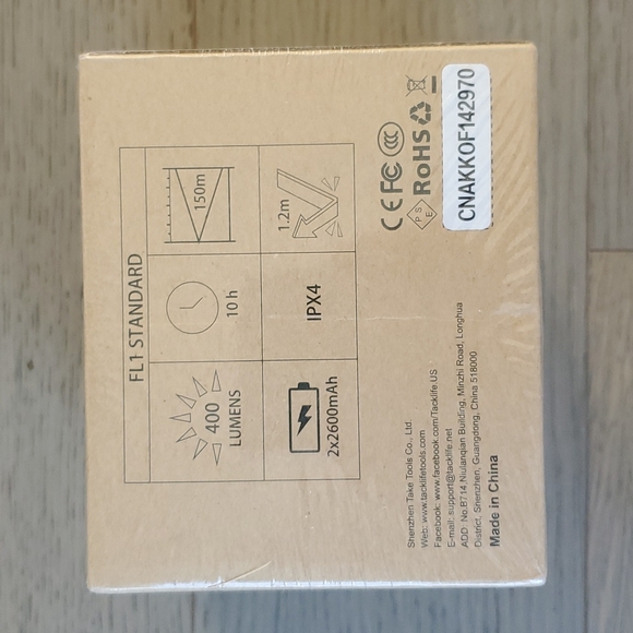 BNIB Tacklife Lights and Lanterns LED Headlamp Model LLH3A - Picture 3 of 6